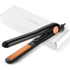 Shop with afterpay* free shipping on purchases over $70. Crystal Rabbit Professional 1 Titanium Flat Iron Hair Straightener 3d Floating Titanium Plates Dual Voltage For Worldwide Traveling Adjustable Temp And Auto Shut Off Black White Black Buy Online In