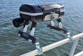 pontoon grill mounts that let you cook