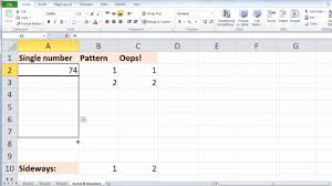 excel 2010 auto fill numbers you