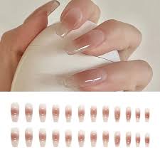 24pcs clear color artificial nails