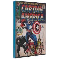 Captain America Comic Wood Wall Decor