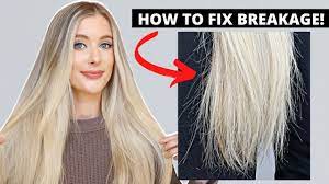 how to fix hair breakage damaged hair