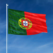 The portuguese flag is a vertical bicolour with en emblem centered over the colour boundary. Portugal Flag