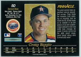 Craig biggio recorded his 3,000th career hit on june 28, 2007. Craig Biggio Baseball Card Baseball Cards Craig Biggio Baseball