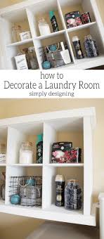 how to decorate a laundry room simply