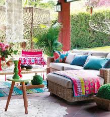 Patio Gardens With Colorful Space