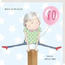 80 born to be wild 80th birthday card