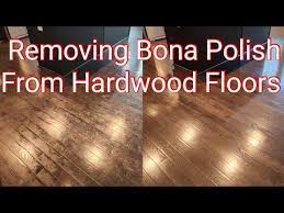hardwood floor wax removal