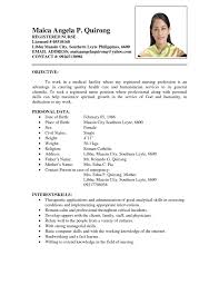 Job Resumes Examples Best Of Sample Nursing Resume With Hirnsturm Me