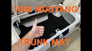 clean up the trunk in a 1966 mustang