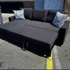 black sofa bed sectional sleeper couch
