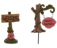 Fairy Garden Miniature Garden Welcome