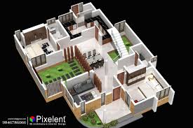 pixelent house planning 3d plan