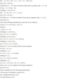 Mathematics Chapter 4 Simple Equations