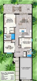 Contemporary Beach House Plan With