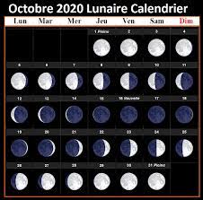 Pleine Lune Calendrier - Imprimable Calendrier Lunaire Octobre 2020 Rustica | Calendrier 2020