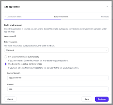 configuring dockerfile deployments with