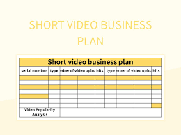 short video business plan templates