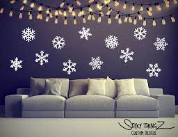 Snowflake Decals Snowflake Wall Decals