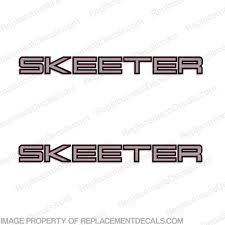 skeeter zx2200 bay boat logo decal set