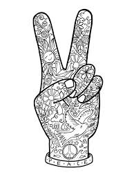 Find thousands of free and printable coloring pages and books on coloringpages.org! Free Printable Coloring Page Peace Fingers Soul Flower Blog