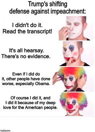 clown applying makeup meme flip
