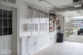 ladder storage in a garage work 004
