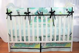 Crib Bedding Skirt Panda Garden Recess