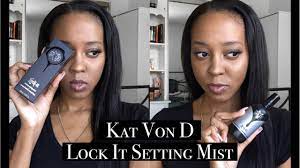 kat von d lock it setting mist review