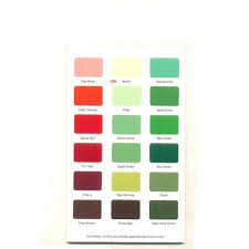 synthetic enamel shade cards colour