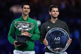 Novak djokovic comes from behind to win eighth australian open. Novak Djokovic Full Of Praise For Dominic Thiem After Australian Open