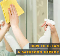 clean your bathroom mirror instraight