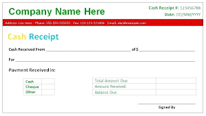 Cash Receipt Template 2017 Sample Of Money Receipt Cash Receipt