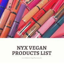 nyx vegan s list logical harmony