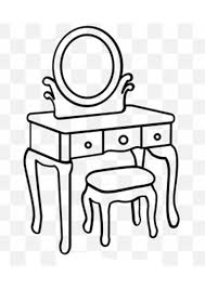 printable makeup table coloring pages