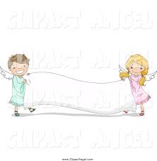 All kids network is dedicated to providing fun and educational activities for parents and teachers to do with their kids. Illustration Vector Cartoon Of Cute Angel Kids Holding A Blank Banner By Bnp Design Studio 900