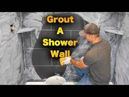 How To Grout A Shower Wall Easy Step