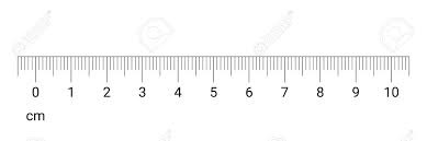 10 Centimeters Ruler Measurement Tool With Numbers Scale Vector