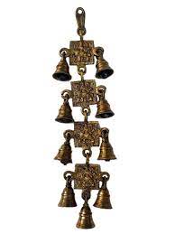 029 Brass Bell Wall Hanging 4 Square