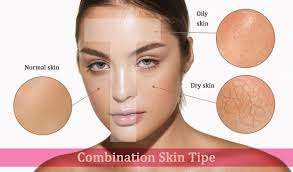 dry skin on oily skin