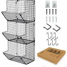 Wall Mounted Wire Basket 3 Tier