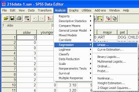 using spss for linear regression
