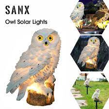 Sanx Solar Lamp Owl Animal Solar Garden