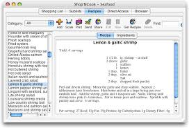 Grocery Shopping List And Recipe Organizer Software Shopncook