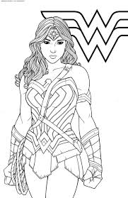 Wonder woman was sent to the land of men from her home on paradise island to help defend the world from evil. Wonder Woman Coloring Pages Print Superhero For Free