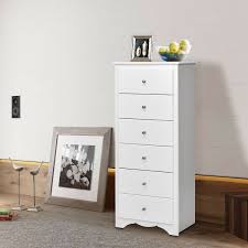 It has 1 drawer in the table to provide you enough room to place items. Gymax 6 Drawer Chest Dresser Clothes Storage Bedroom Tall Furniture Cabinet White Walmart Com Walmart Com