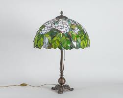 Art Nouveau Stained Glass Lampshade