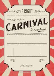Free Carnival Birthday Invitations Bagvania Free Printable
