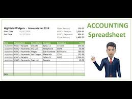 accounting spreadsheet excel template