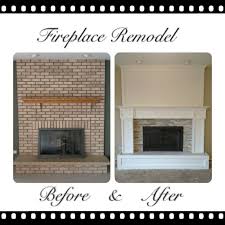 brick fireplace remodel for the home